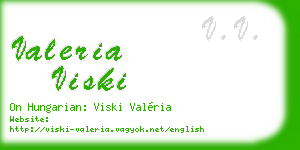 valeria viski business card